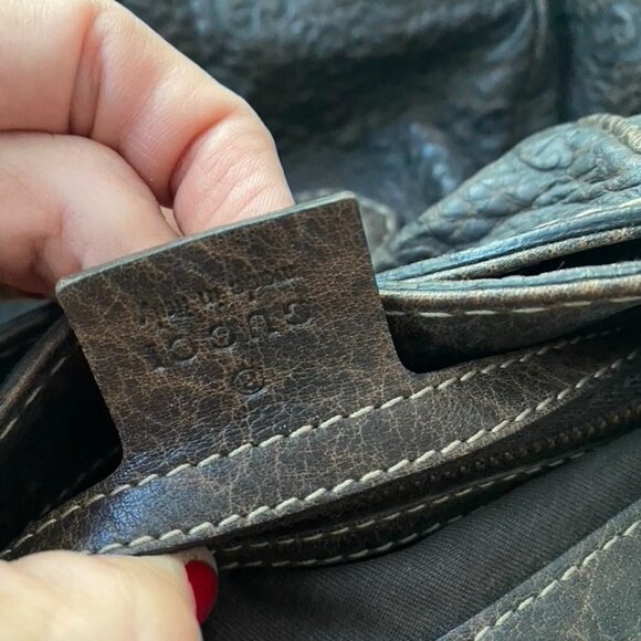 Gucci Guccisima Brown Logo Horsebit Bag - Picture 9 of 10